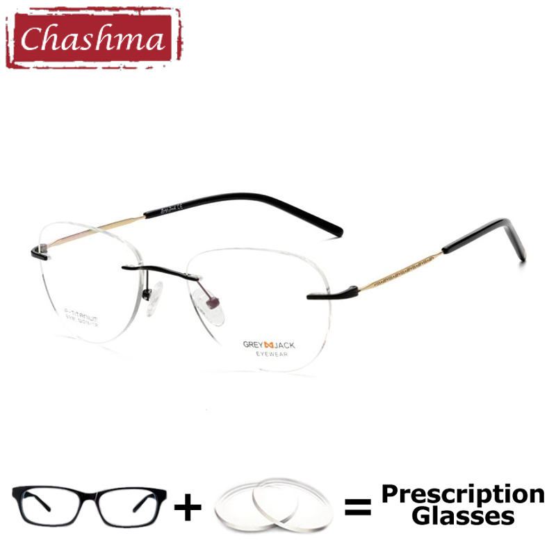 Chashma Elegant Rimless แว่นตา - Men'S Fashion Rimless Glasses บทวิจารณ์และราคา