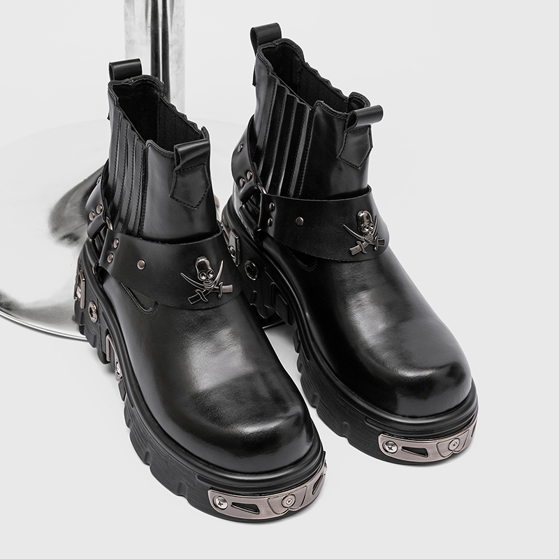 รองเท้าบูทข้อเท้าผู้ชายสไตล์พั - Paris Fashion Men บทวิจารณ์และราคา
