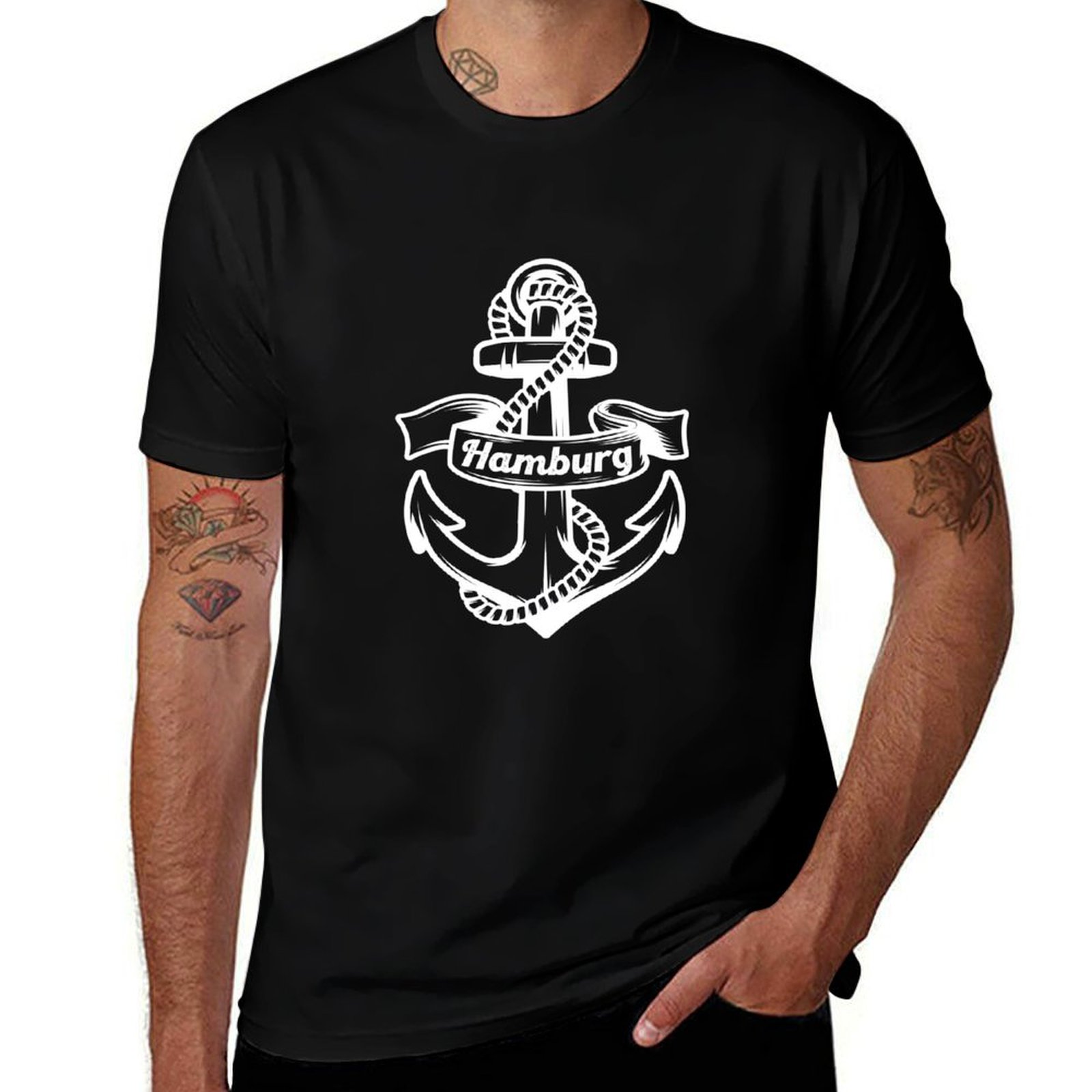 เสื้อยืดลายพิมพ์ตัวอักษรแฟชั่น - Men'S Fashion Hamburg บทวิจารณ์และราคา