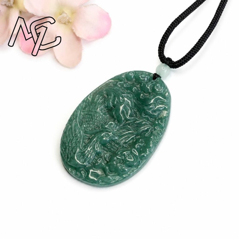 จี้สร้อยคอหยกมรกตธรรมชาติแท้ ร - Men'S Fashion Jewelry บทวิจารณ์และราคา