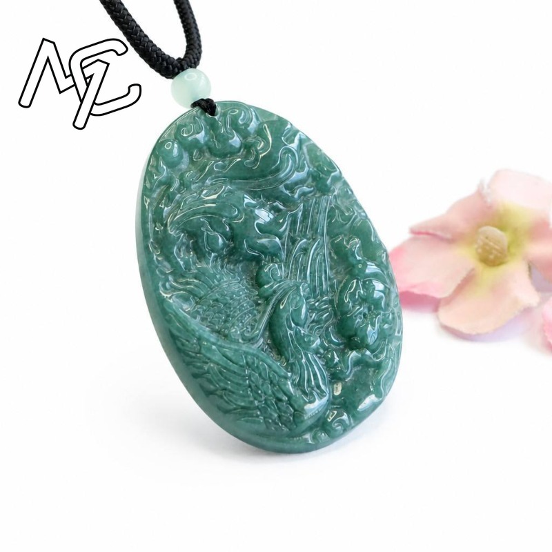 จี้สร้อยคอหยกมรกตธรรมชาติแท้ ร - Men'S Fashion Jewelry บทวิจารณ์และราคา