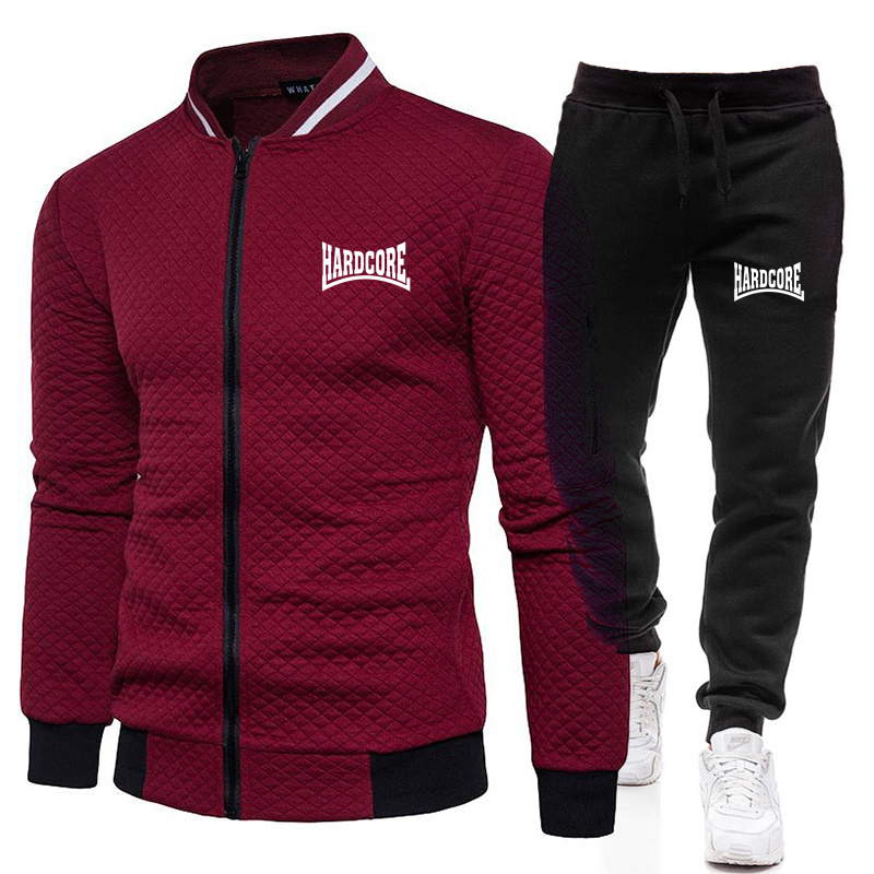HARDCORE ชุดแจ็คเก็ตคอตั้งแฟชั - Men'S Fashion Zipper Jacket บทวิจารณ์และราคา