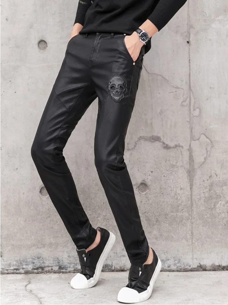 2025 ใหม่ผู้ชายสีดํากางเกงหนัง - Men'S Fashion Pants 2025 บทวิจารณ์และราคา