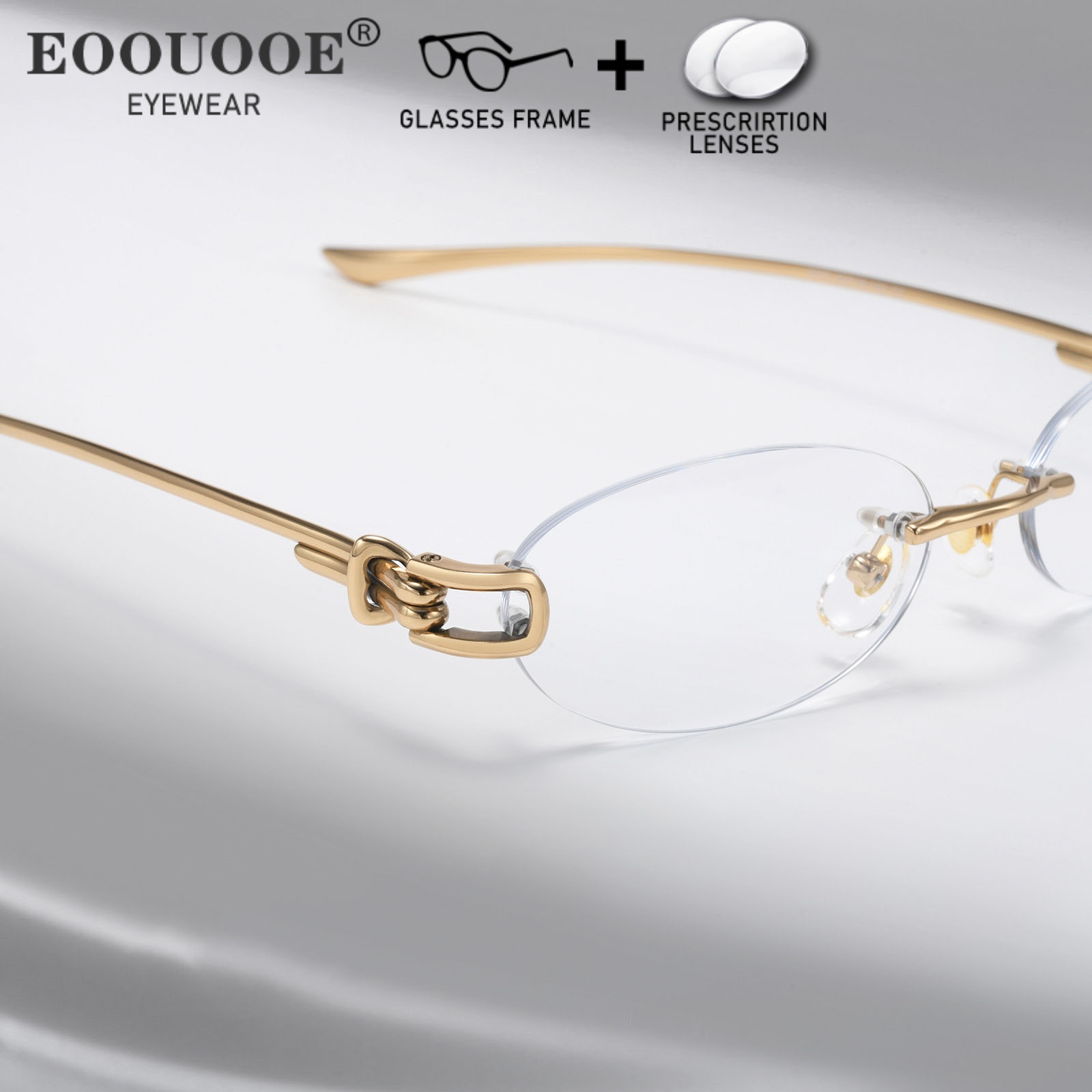แว่นตาแฟชั่นดีไซน์ใหม่สำหรับชา - Men'S Fashion Rimless Glasses บทวิจารณ์และราคา