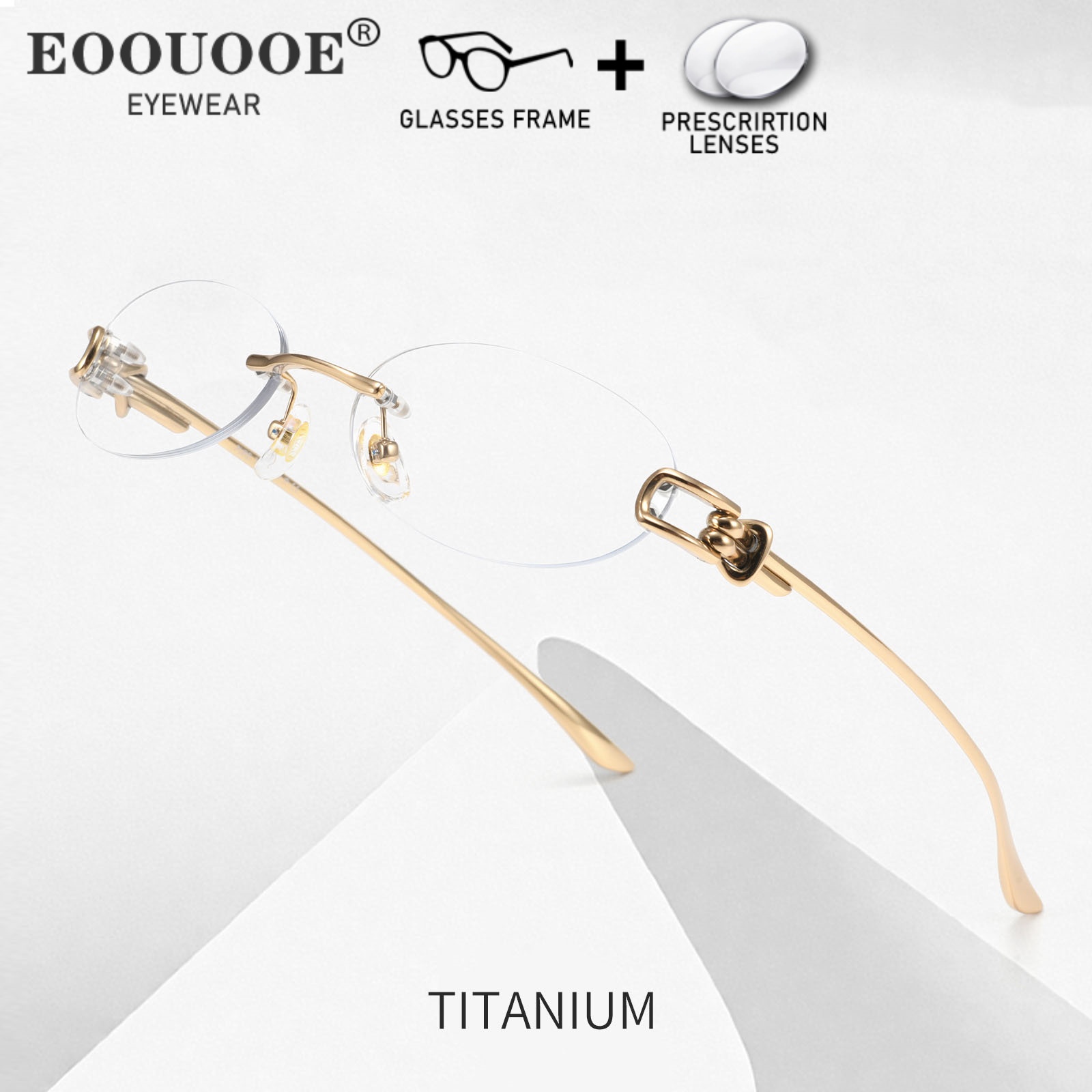 แว่นตาแฟชั่นดีไซน์ใหม่สำหรับชา - Men'S Fashion Rimless Glasses บทวิจารณ์และราคา